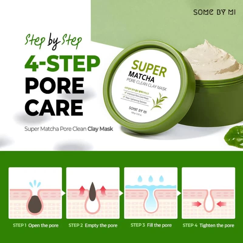 Some By Mi Super Matcha Pore Clean Clay Mask 100g 