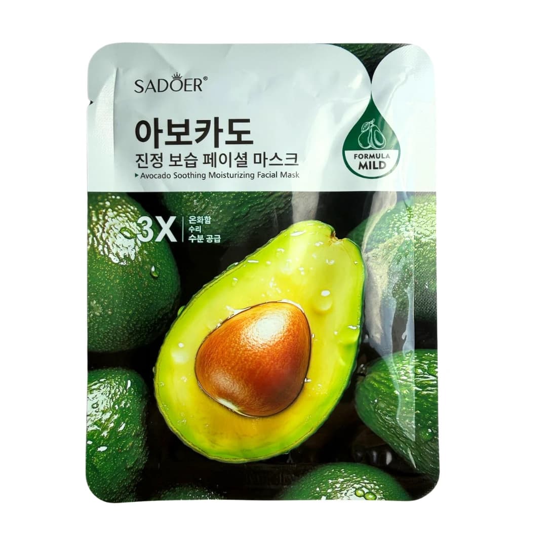 SADOER  Avocado Soothing Moisturizing Facial Mask 