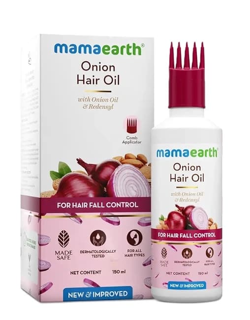 Mamaearth Onion Hair Oil for Hair Fall Control  150ml 