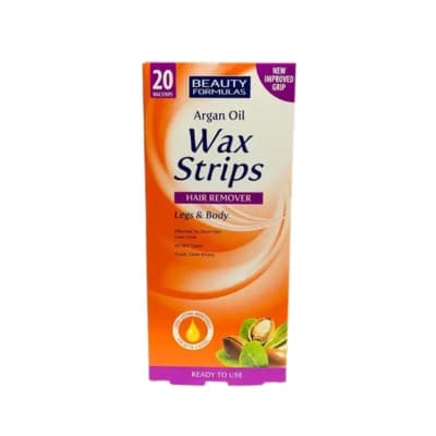 Beauty Formulas Argan Oil Wax Strips Hair Remover Legs & Body