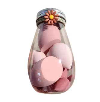 Sponges Makeup 5pcs Beauty Blender Makeup Puff Set With Bottle 