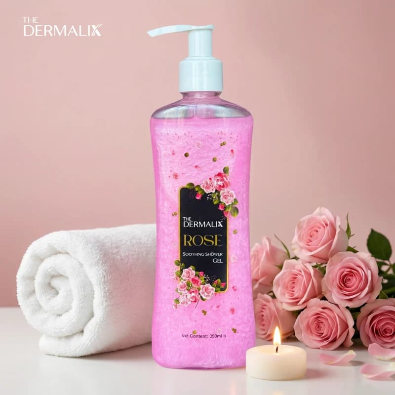 The Dermalix Rose Soothing Shower Gel 250ml 