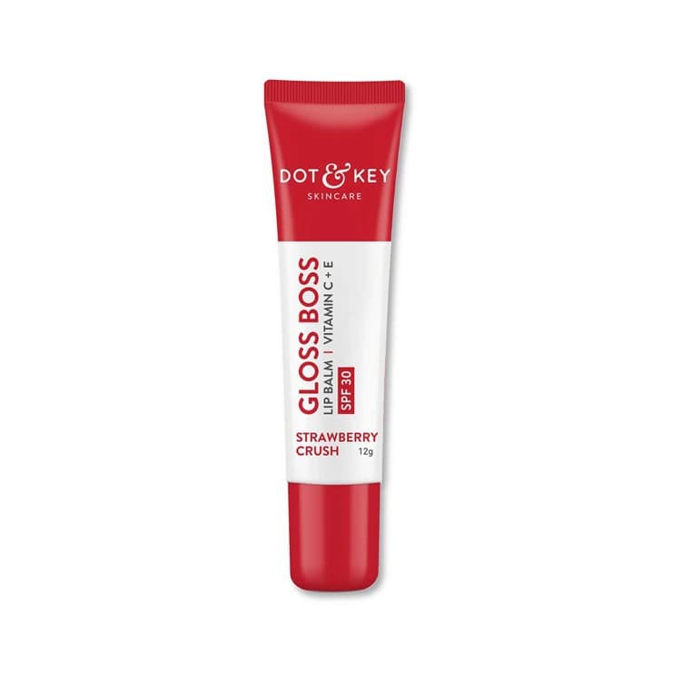 Dot and Key Gloss Boss Vitamin C + E Lip Balm with SPF 30 Strawberry Crush - 12g 
