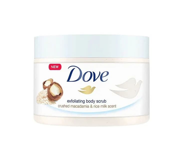 Dove Exfoliating Body Scrub Macadamia & Rice Milk 