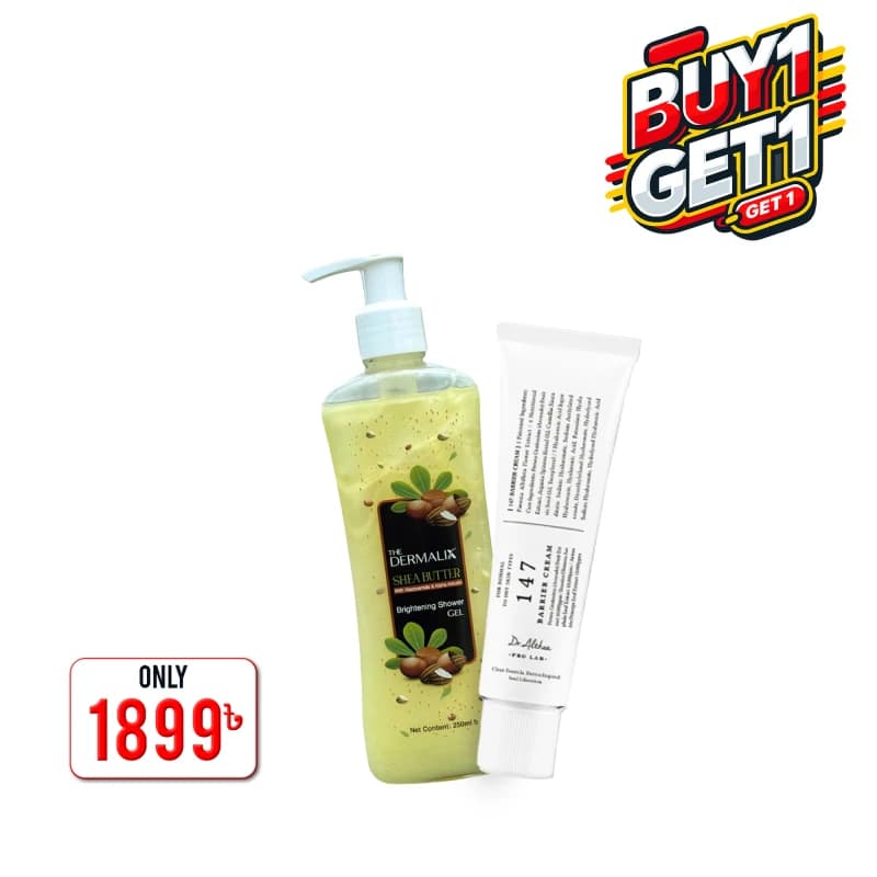 Combo 16 ( Dr.Althea 147 Barrier Cream 50ml+The Dermalix Shea Butter Brightening Shower Gel 250ml)