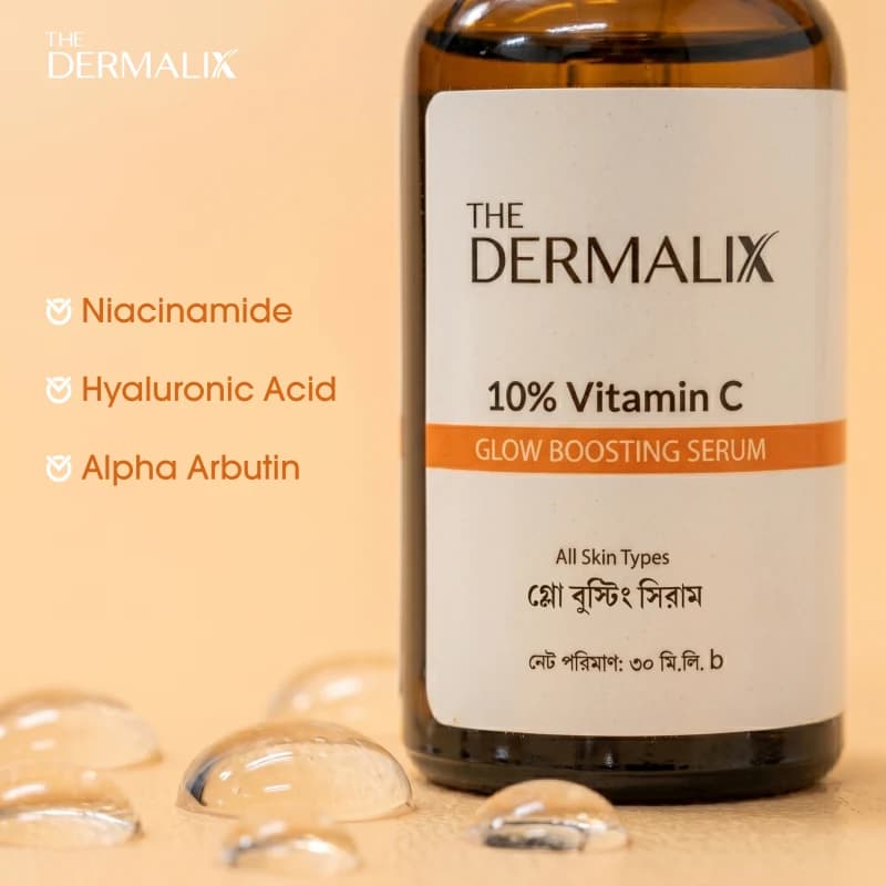The Dermalix 10 % Vitamin C Glow Boosting Serum 30ml 