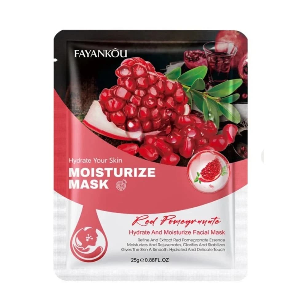 FAYANKOU Red Pomegranate Hydrate & Moisturize Facial Mask 25g