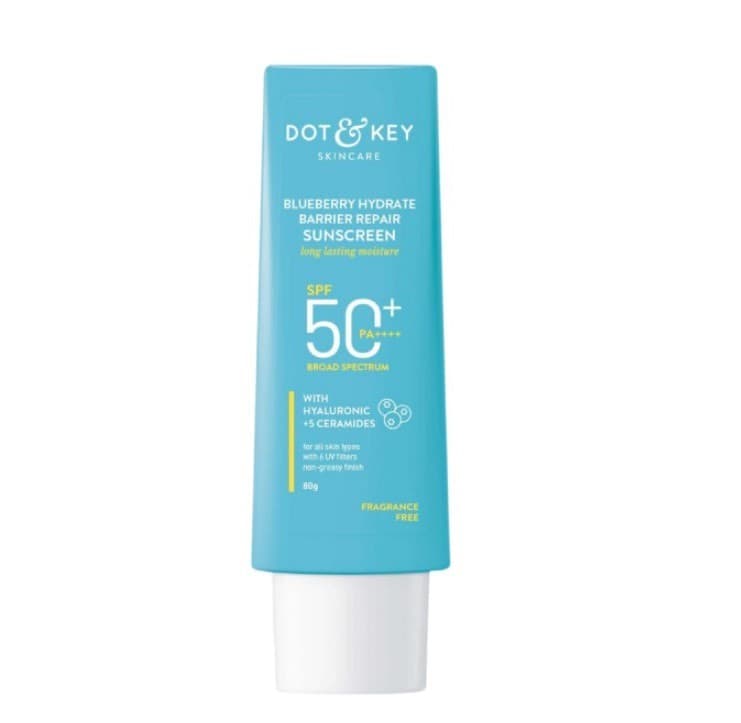 Dot & Key Blueberry Hydrate Barrier Repair Sunscreen SPF 50+ PA++++ - 80g 