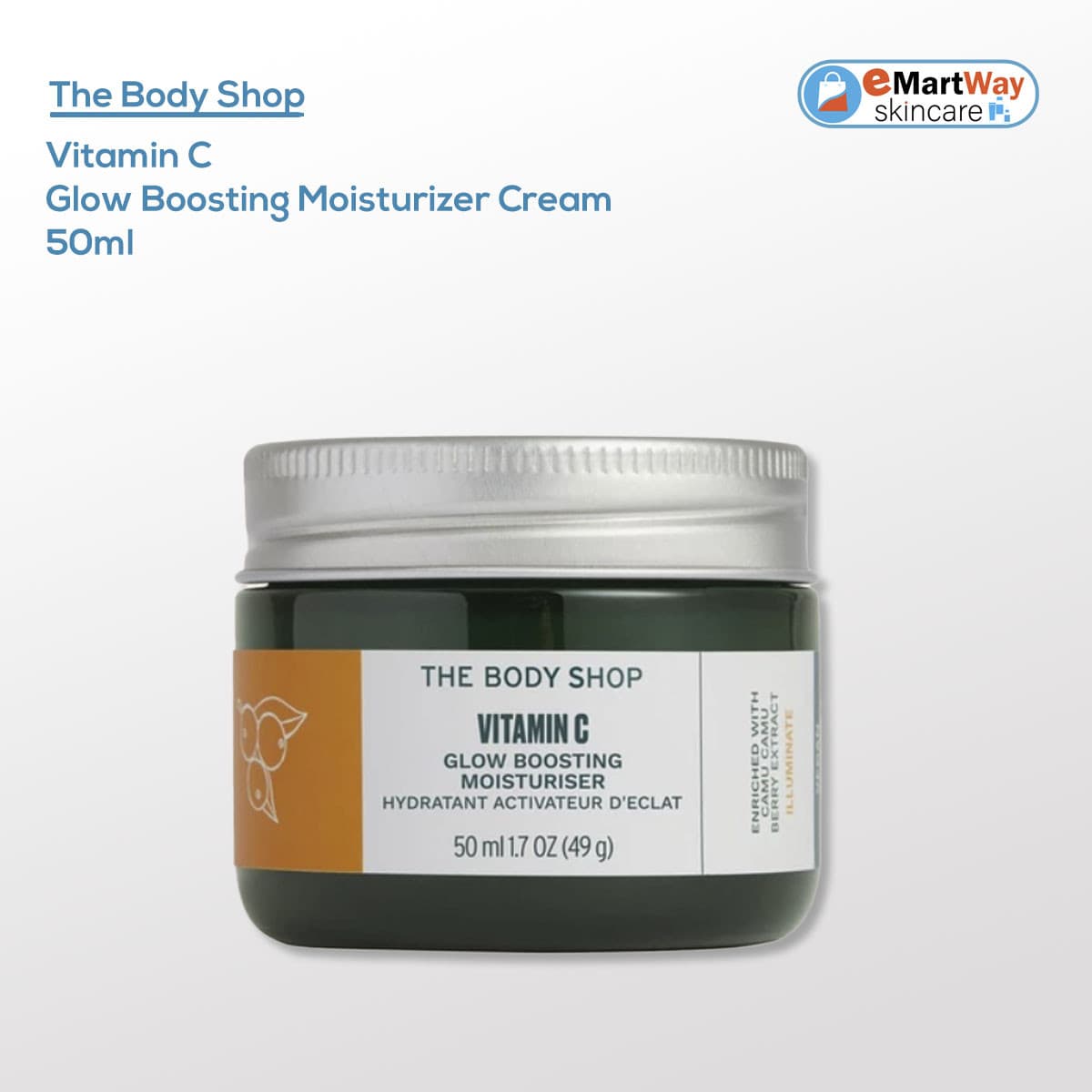 The Body Shop Vitamin C Glow Boosting Moisturizer Cream 50ml 