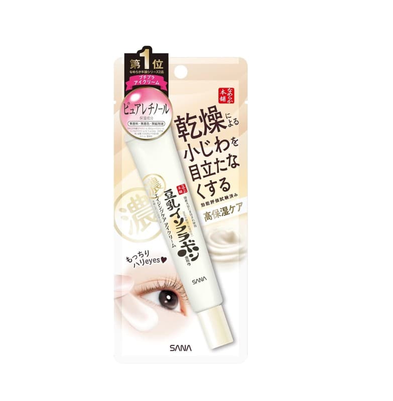 Sana Nameraka Honpo Soy Milk Isoflavone Wrinkle Eye Cream 20g 