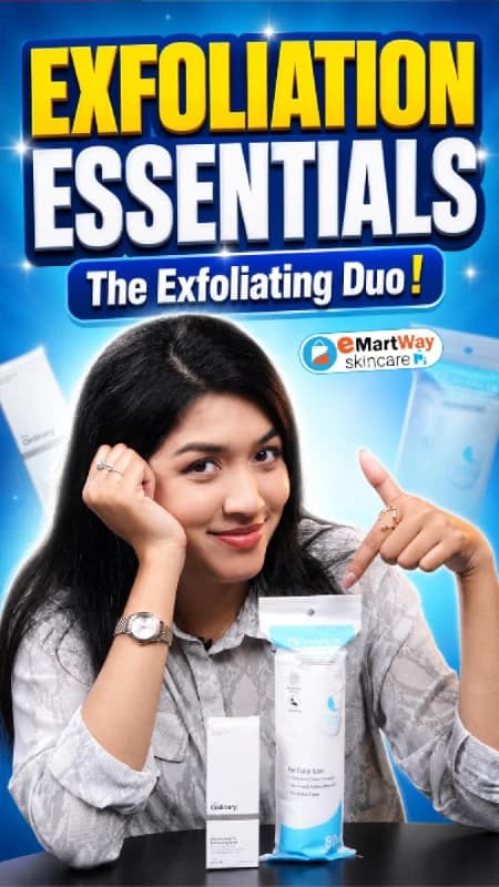 Exfoliation Essentials Duo | The Ordinary Glycolic Acid 7% Toner 100ml + Dermalix Premium Cotton Pads