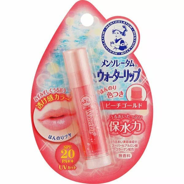 Rohto Mentholatum Water Lip Tone Up CC Peach Gold SPF 20 PA++ (4.5g) 
