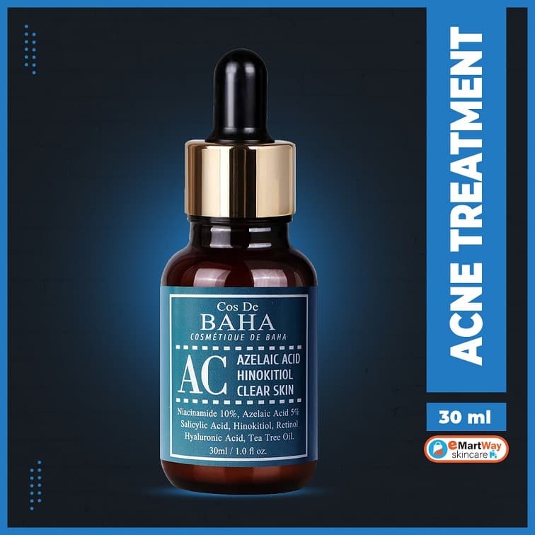 Cos De BAHA Alcohol Free Acne Treatment Intensive Facial Serum (AC) 30ml 