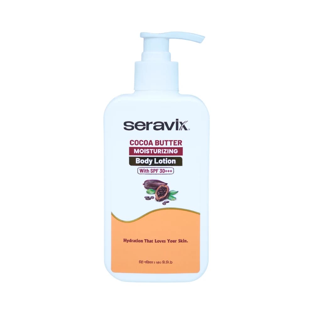 Seravix Cocoa Butter Moisturizing Body Lotion With Spf 30+++ 240ml