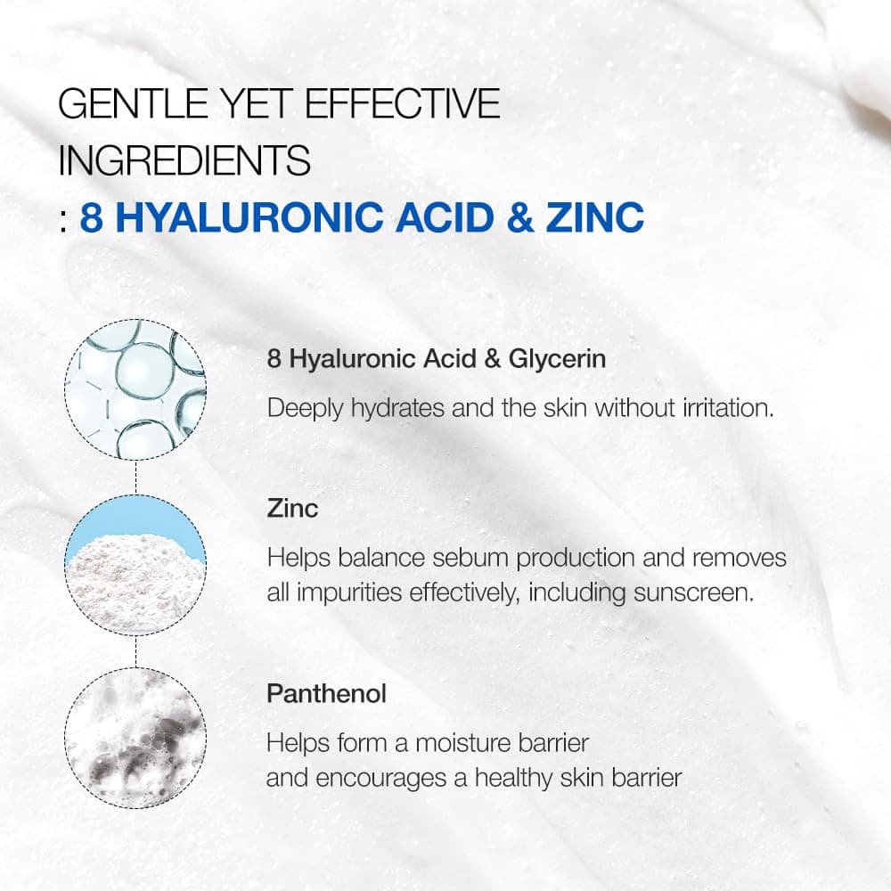 Anua 8 Hyaluronic Acid Hydrating Gentle Foaming Cleanser 150ml 