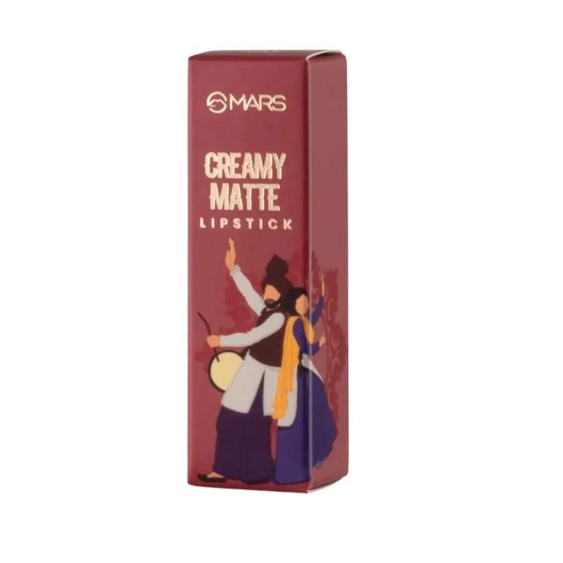 Mars Creamy Matte Lipstick - (Bhangra Bloom-06) 3.2g 