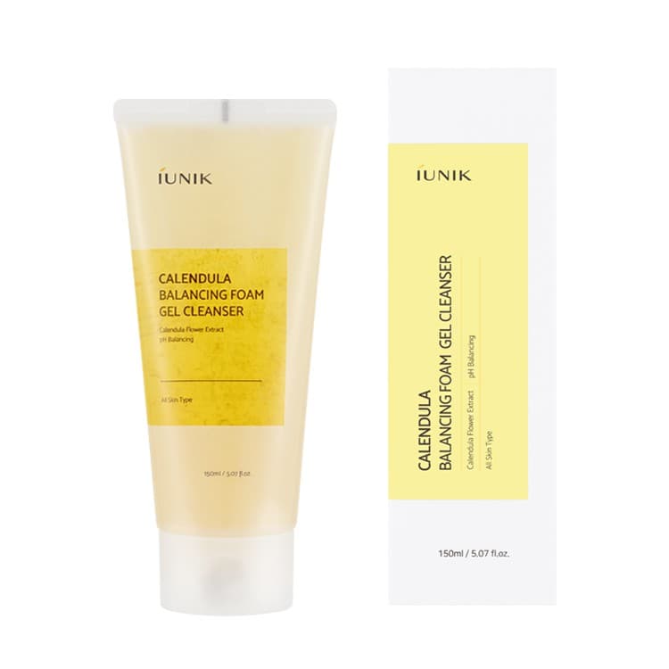 IUNIK Calendula Balancing Foam Gel Cleanser 150ml 