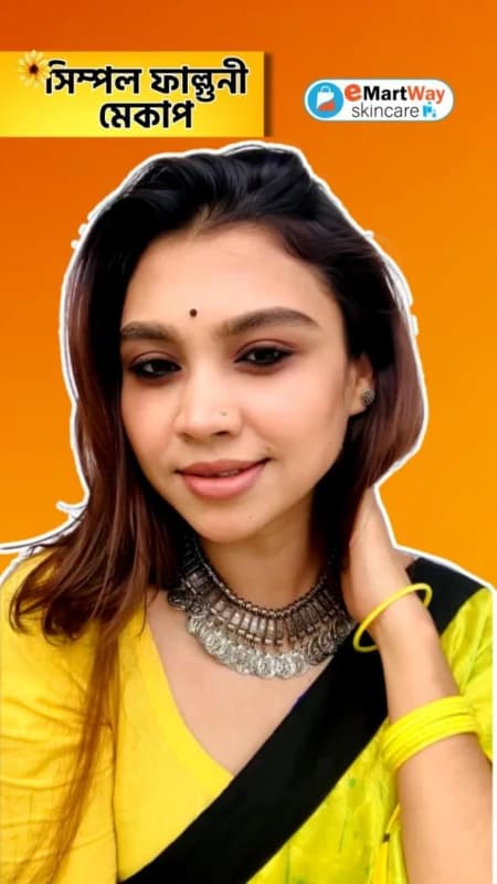 Simple Falguni Makeup Look