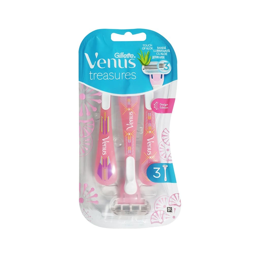 Gillette Venus Treasures 3 Blades Disposable 3in1 Razor 