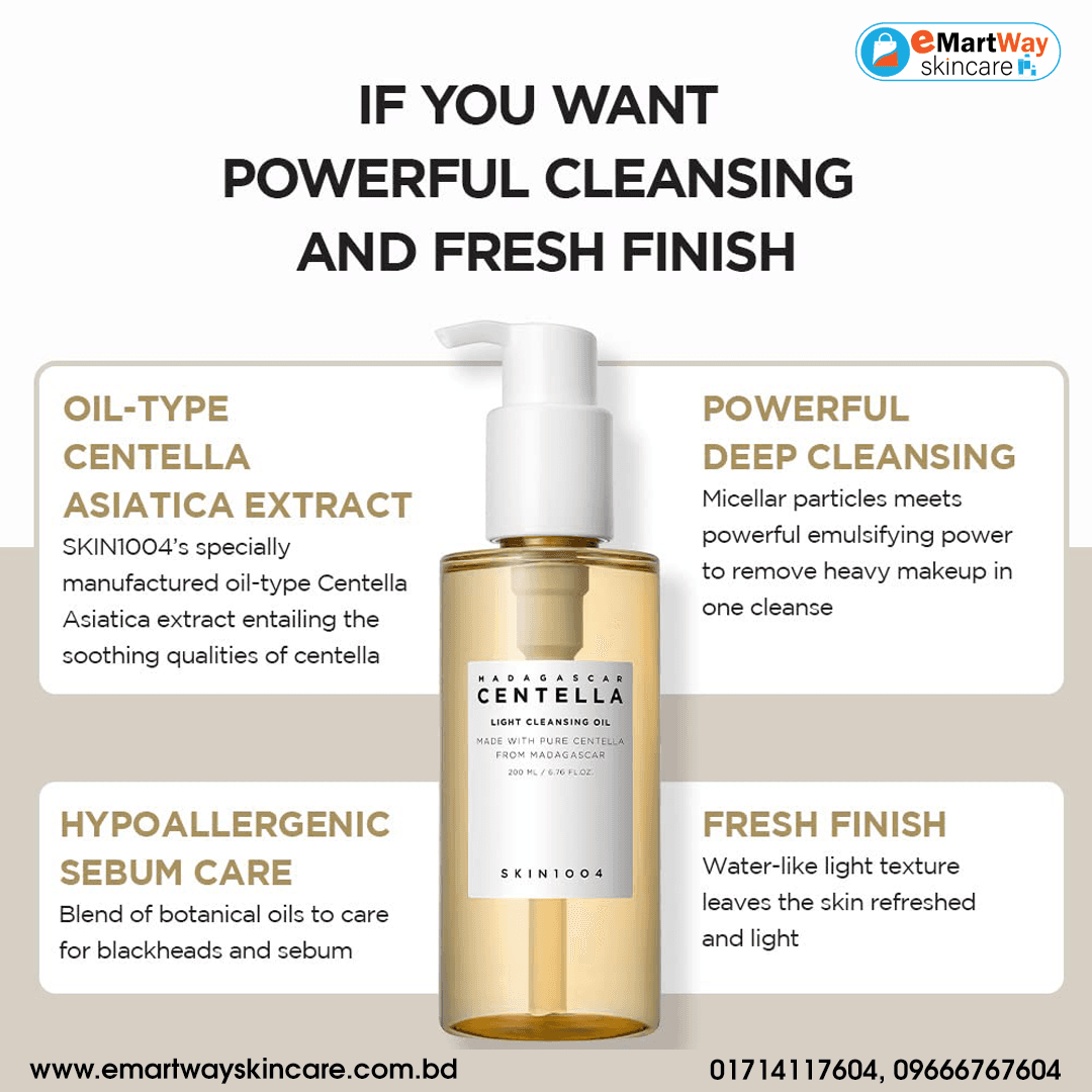 SKIN1004 Madagascar Centella Light Cleansing Oil 200ml 