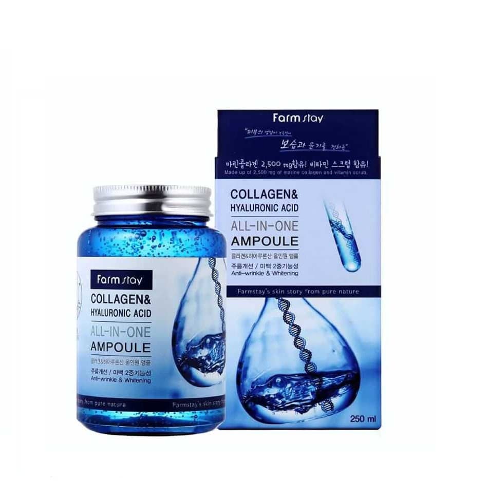 Farm Stay Collagen And Hyaluronic Acid All In One Ampoule 250ml 