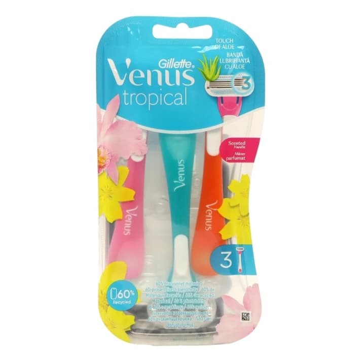 Gillette Venus Tropical Women's Razor 3in1 Razor 