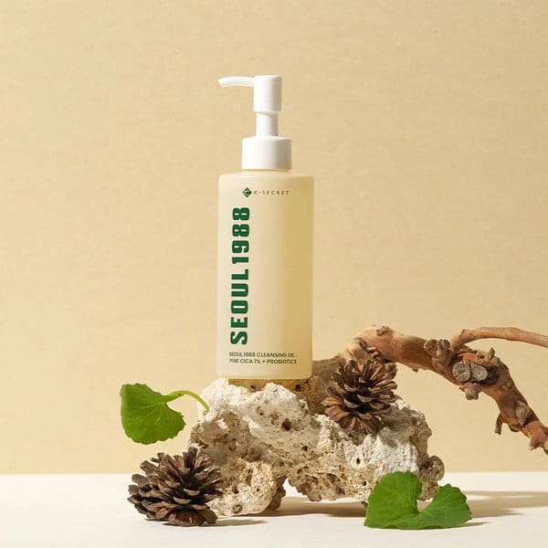 K - SECRET SEOUL 1988 Cleansing Oil: Pine Cica 1% + Probiotics 200ml 