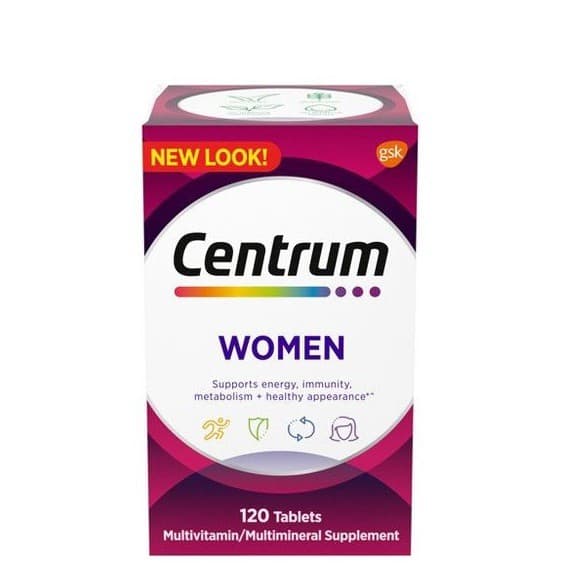 GSK Centrum Women Supplement 120 Tablets 