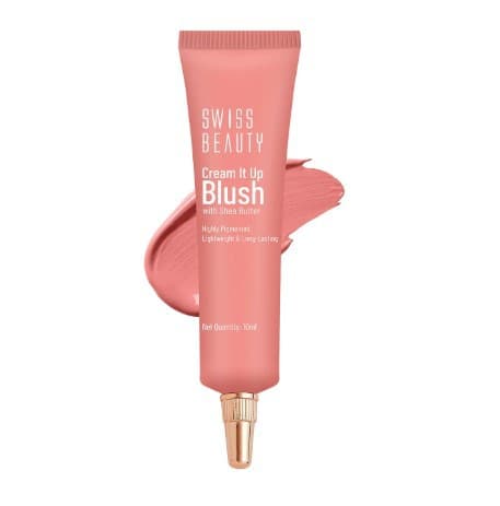 Swiss Beauty Cream It Up Blush with Shea Butter (03-Cheeky Peach) 10g
