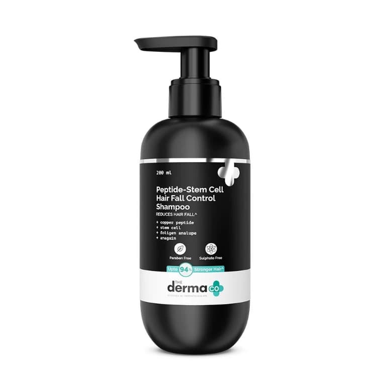 The Derma Co Peptide Stem Cell Hair Fall Control Shampoo 200ml 
