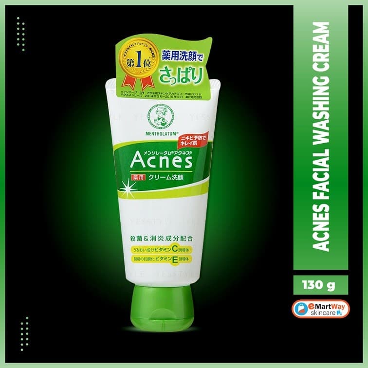 Rohto Acnes Facial Washing Cream 130g 
