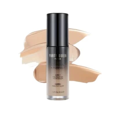 Party Queen Conceal and Perfect 2-in-1 Liquid full Coverage Foundation (Blushing beige)-05