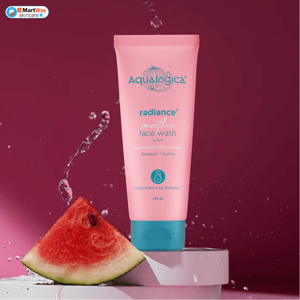 Aqualogica Radiance+ Smoothie Face Wash with Watermelon & Niacinamide for Clear & Oil-Free Skin 100ml 