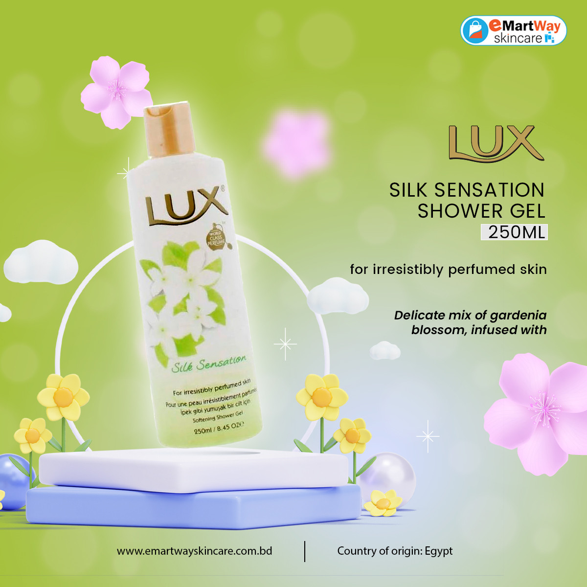 LUX Silk Sensation Shower Gel 250ml
