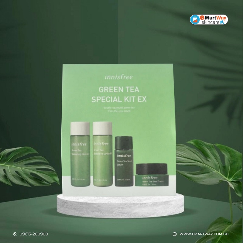 Buy Innisfree Green Tea Special Kit EX set 4pcs online in Bangladesh